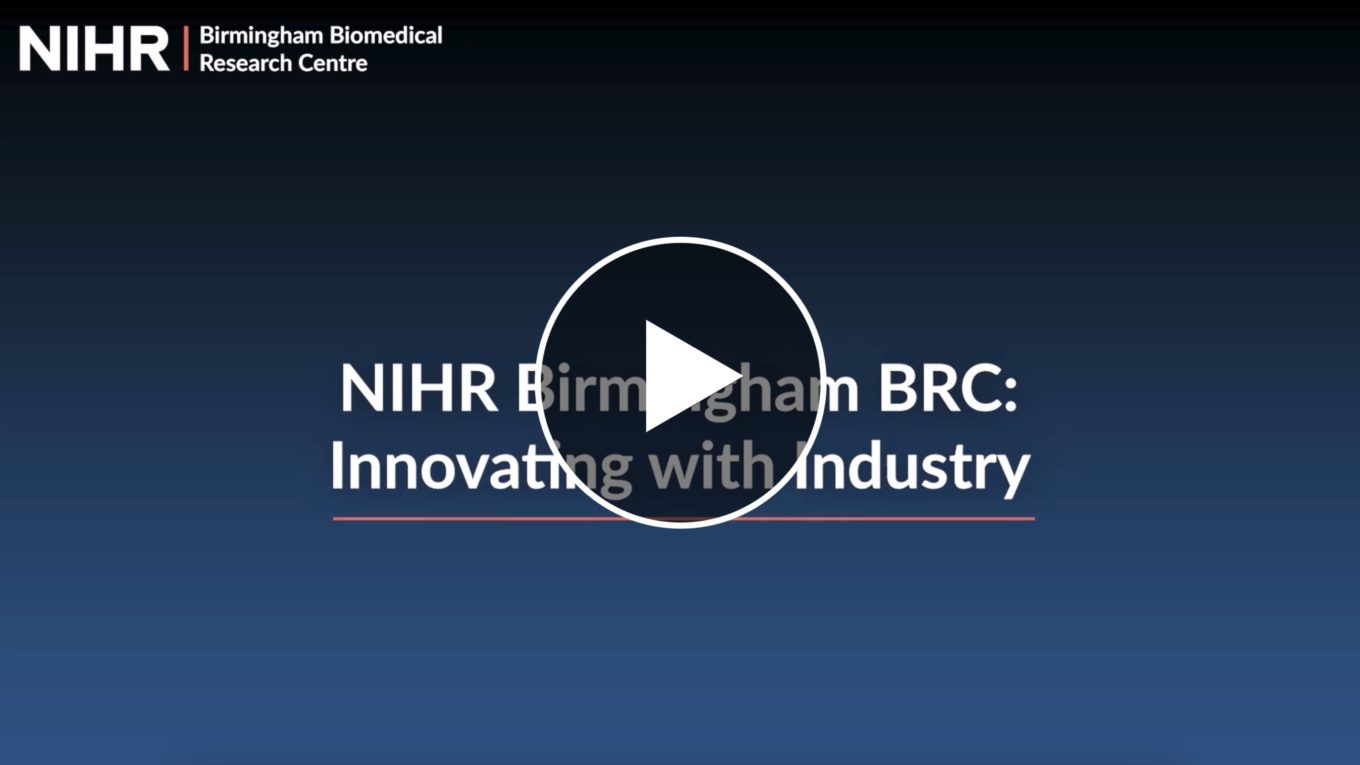 Still image from video titled 'NIHR Birmingham BRC: Innovating with industry'