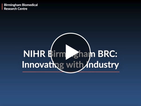 Still image from video titled 'NIHR Birmingham BRC: Innovating with industry'