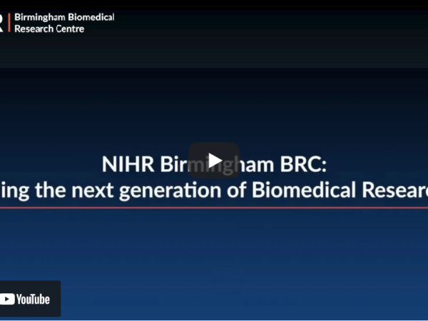 Still image from video titled 'NIHR Birmingham BRC: Building the next generation of biomedical researchers'