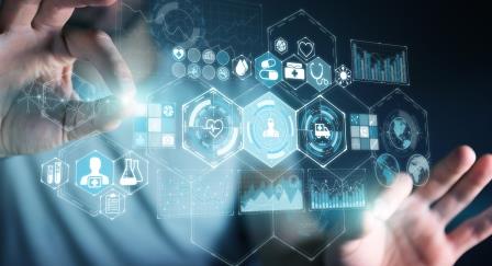 Hologram showing data