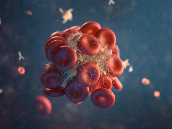 Clump of blood cells