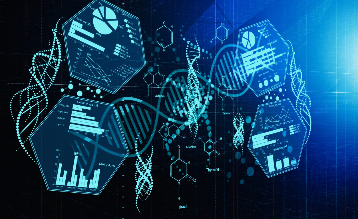 Digital medical hologram backdrop