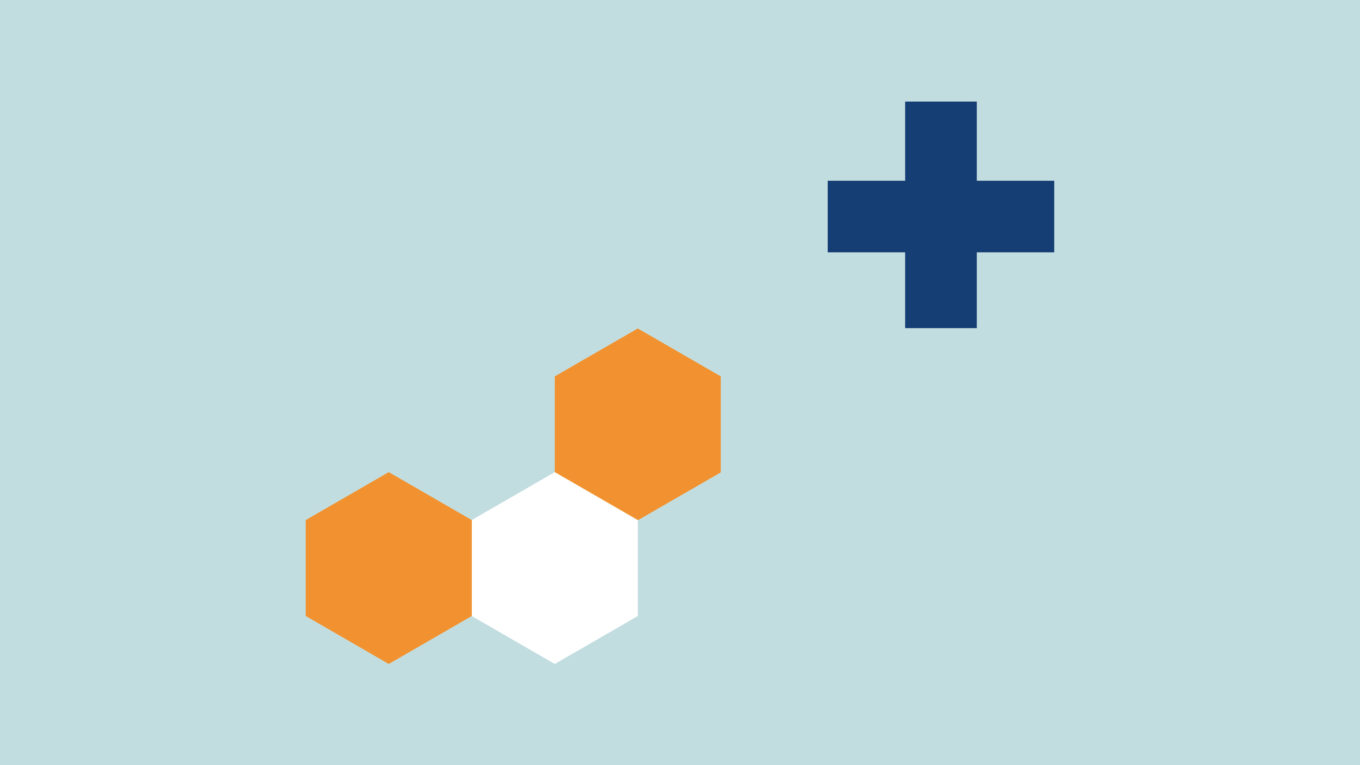 Abstract motif symbolising healthcare