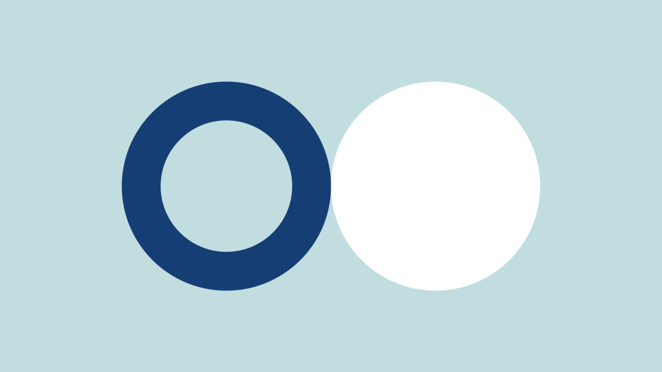 abstract motif with two circles