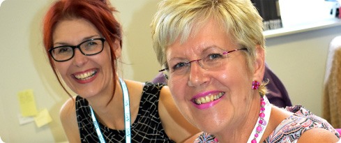 Carol Rawlings and Laura Chapman